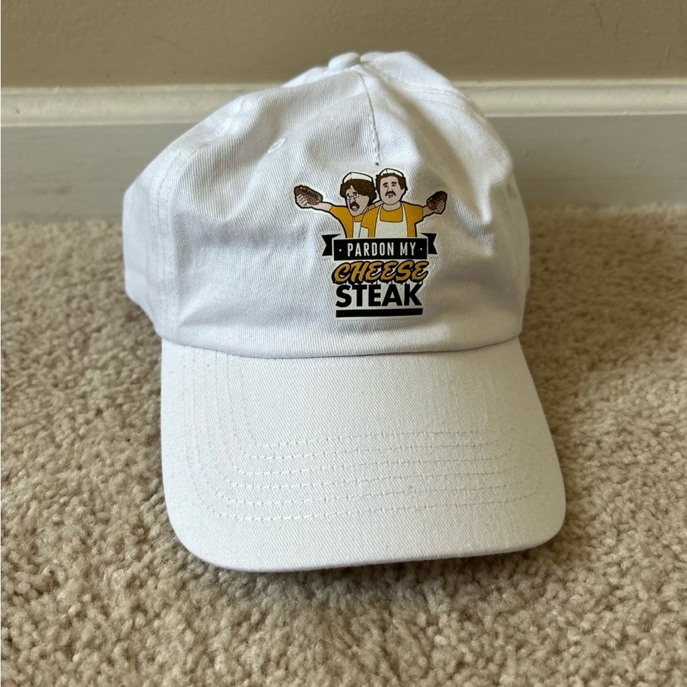Barstool Sports Pardon My Cheesesteak White Hat